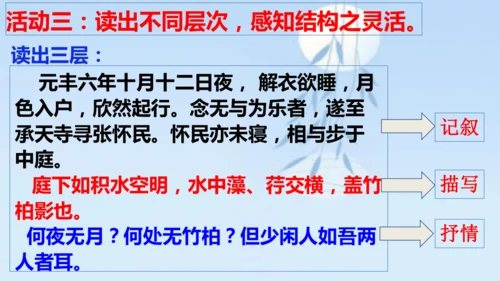 11 短文二篇《记承天寺夜游》课件
