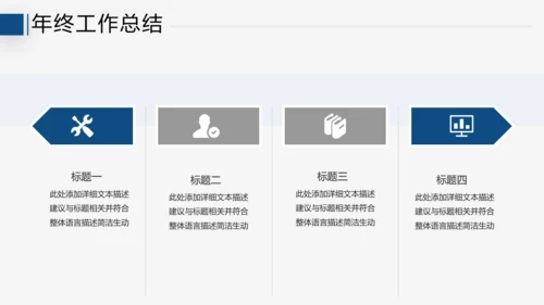 2021年终总结工作计划述职报告潘通蓝商务通用动态PPT模板