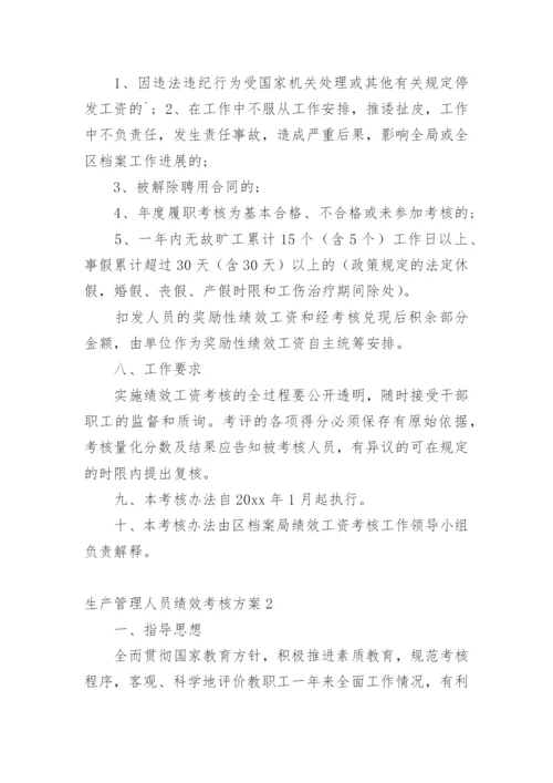 生产管理人员绩效考核方案.docx