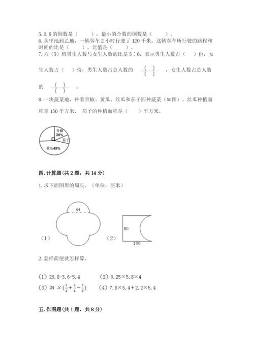小学数学六年级上册期末卷附参考答案【满分必刷】.docx