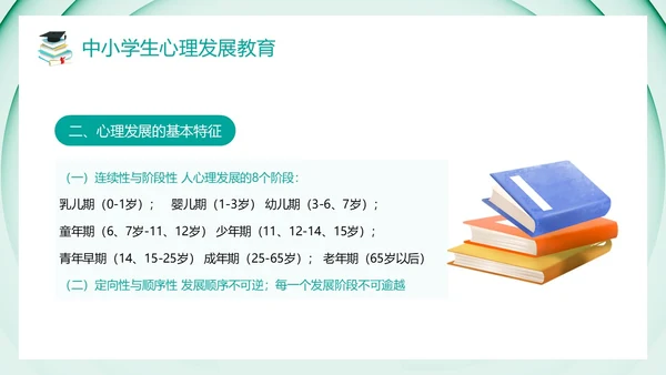 绿色卡通风教育心理学PPT模板