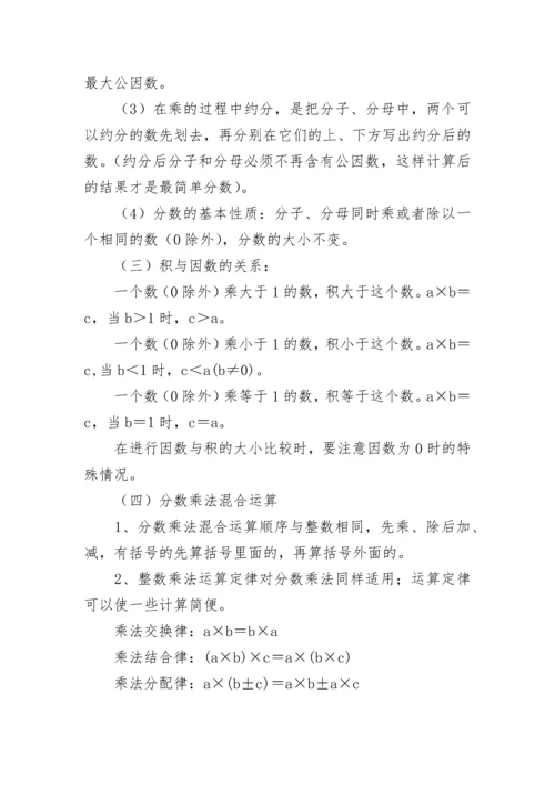 人教版六年级上册数学知识点总结.docx