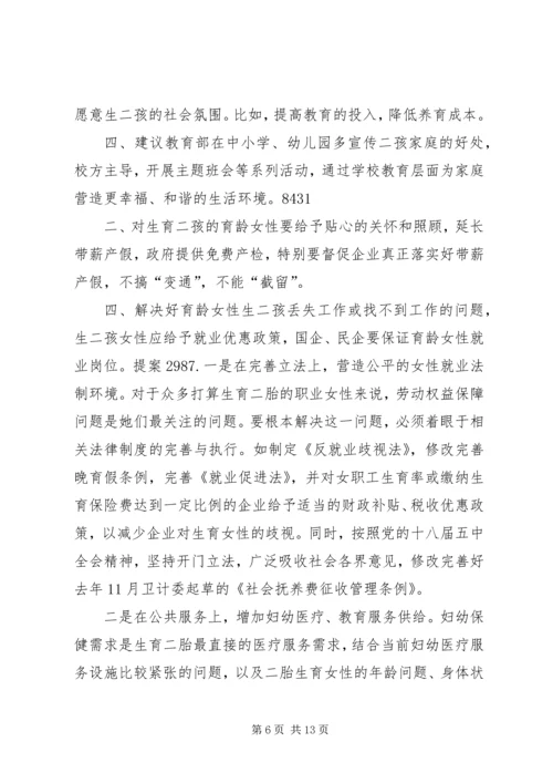 关于二孩政策的调查 (3).docx