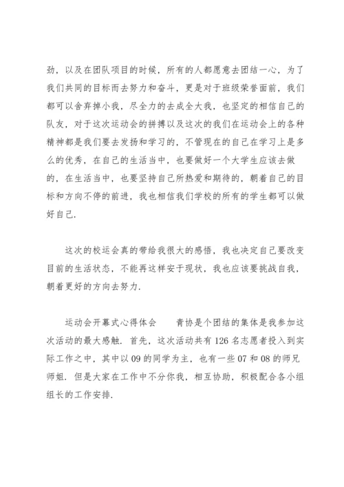 运动会开幕式心得体会.docx