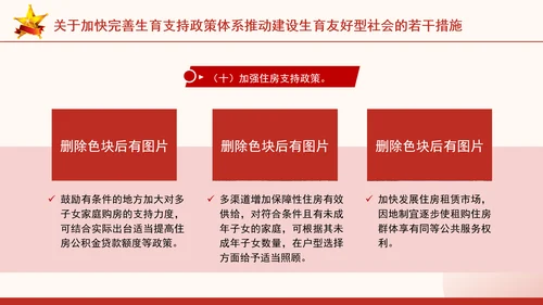 关于加快完善生育支持政策体系推动建设生育友好型社会的若干措施全文学习PPT