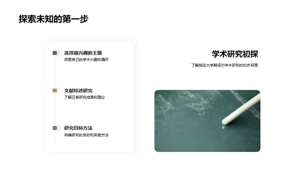 大学生涯的学术探索