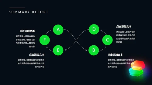 黑色商务风光彩总结汇报PPT模板