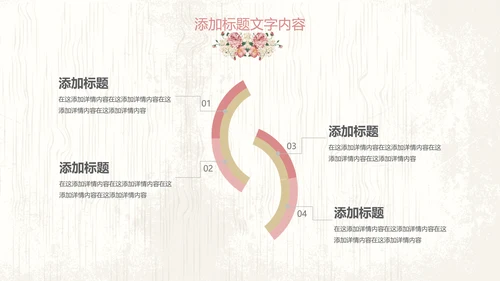 唯美欧式花纹手绘水彩复古PPT模板