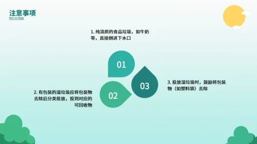 垃圾桶垃圾分类投放指南通用PPT模板