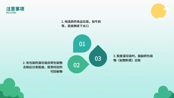 垃圾桶垃圾分类投放指南通用PPT模板