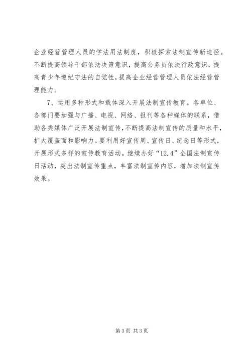 年路南街道法制宣传教育工作计划 (2).docx