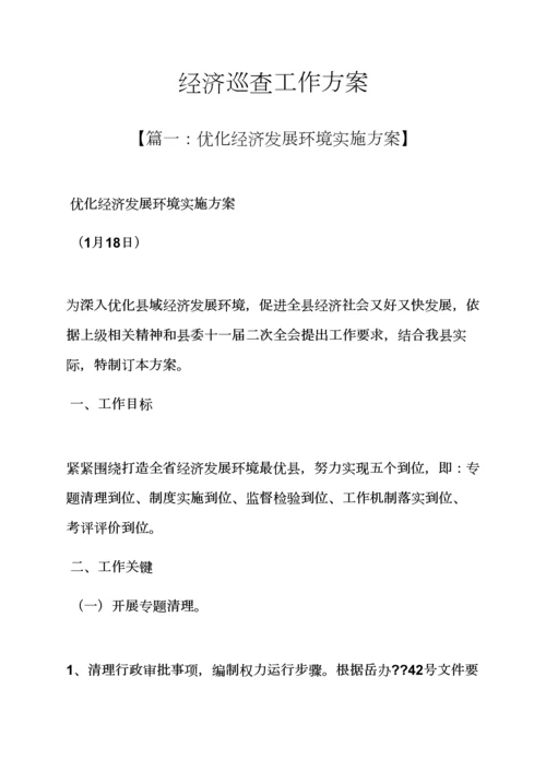 活动专项方案之经济巡查工作专项方案.docx