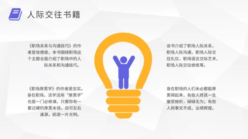 职场提升好书推荐通用PPT模板