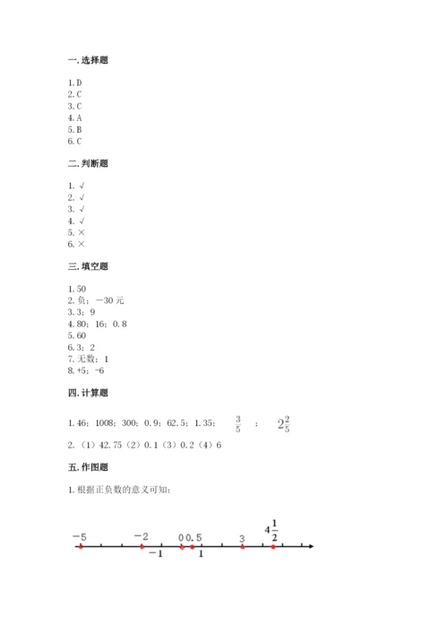 石家庄市新华区六年级下册数学期末测试卷一套.docx