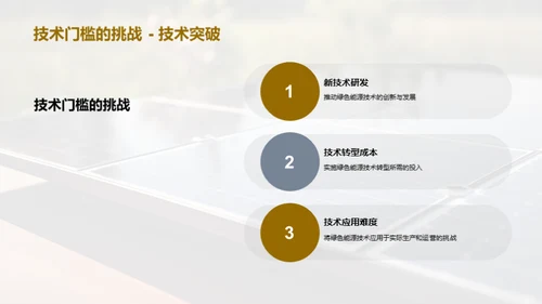 绿色能源：未来的主力