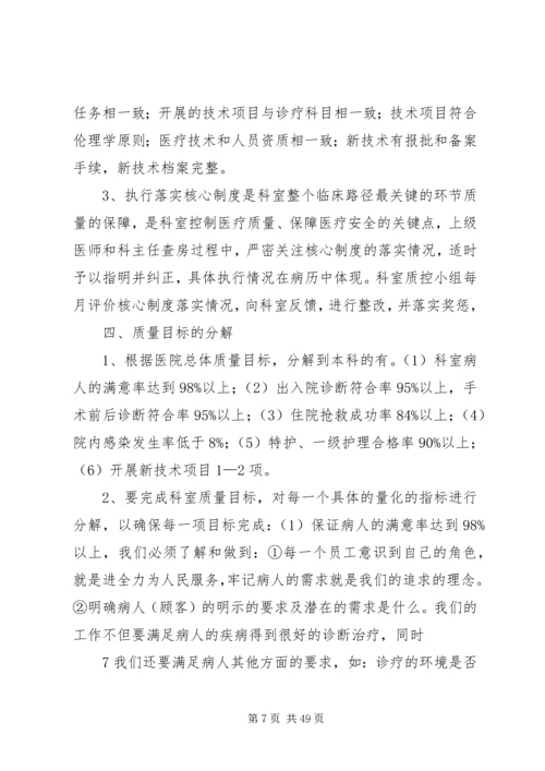 神经外科医疗质量管理及持续改进计划.docx