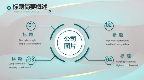 绿色莫兰迪公司产品介绍宣传通用PPT