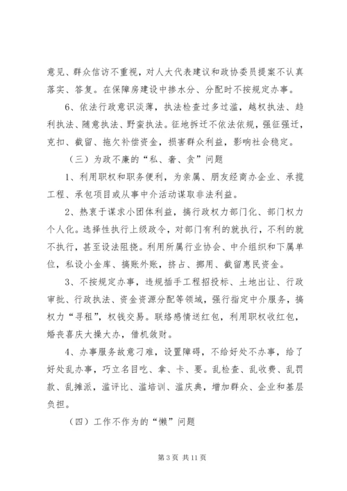 集中整治干部作风问题活动实施方案.docx