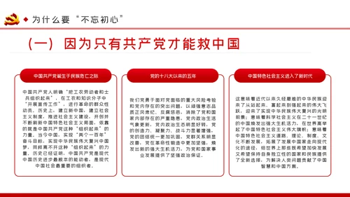 重温入党誓词时刻不忘初心党建党课PPT模板