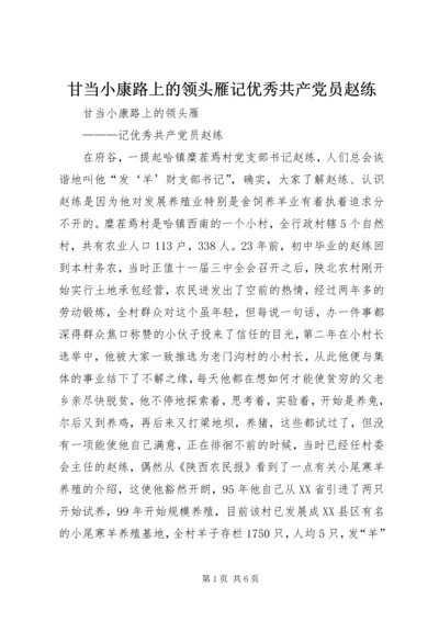 甘当小康路上的领头雁记优秀共产党员赵练 (2).docx