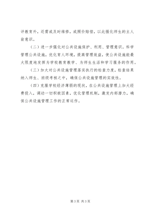 学校公共设备自查报告.docx