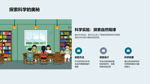 科学社团实验讲解PPT模板