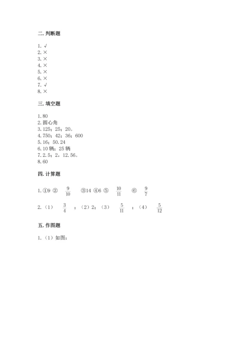 人教版六年级上册数学期末测试卷精品【b卷】.docx