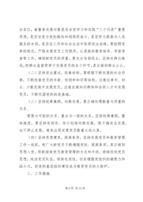篇一：XX年发展党员工作计划 (4).docx