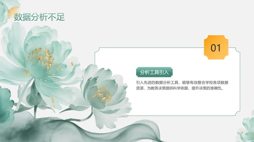绿色中国风教务主任晋升述职PPT