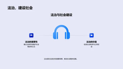 法治与社会公正PPT模板