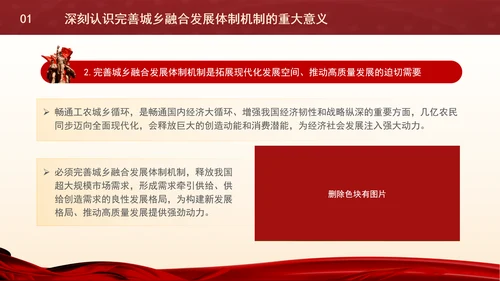 党的二十届三中全会内容解读完善城乡融合发展体制机制专题党课PPT