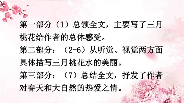 4 三月桃花水   课件(共18张PPT)