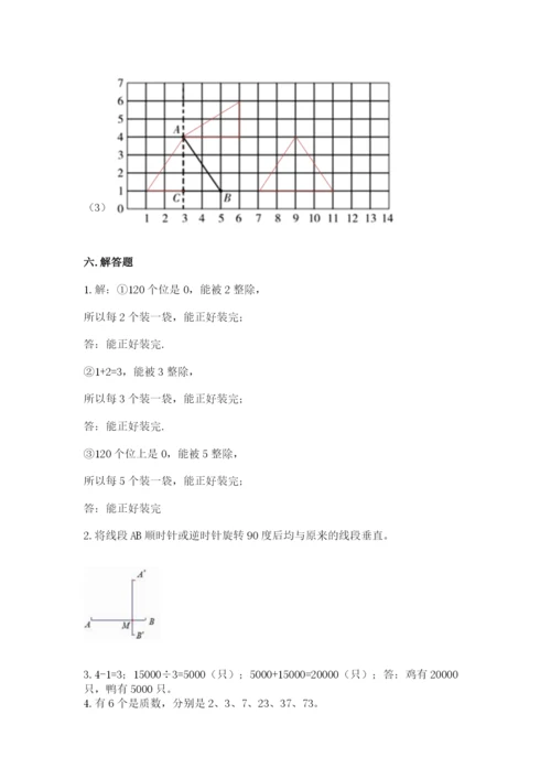 人教版五年级下册数学期末测试卷含答案【突破训练】.docx