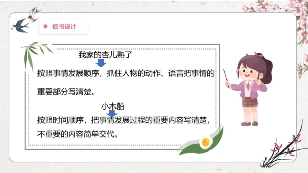 【大单元】统编版四上第五单元 第7课时《我家的杏熟了》《小木船》 课件