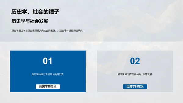 历史学基础讲座PPT模板