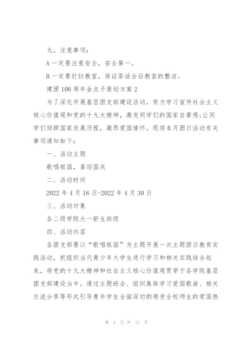 建团100周年金点子策划方案.docx