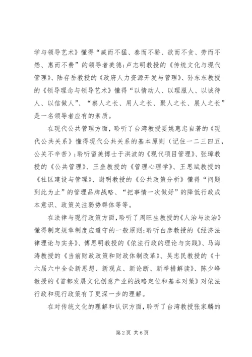 基层工作者进修班学习心得体会.docx