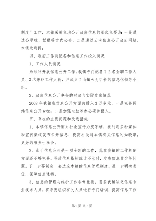 乡镇政府信息公开年度报告.docx