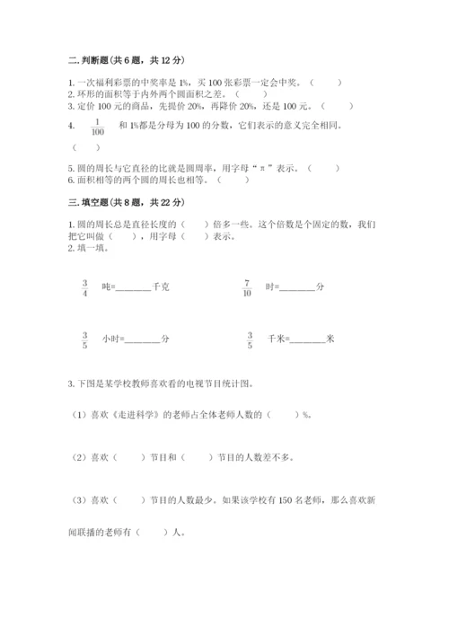 六年级数学上册期末考试卷附答案（名师推荐）.docx