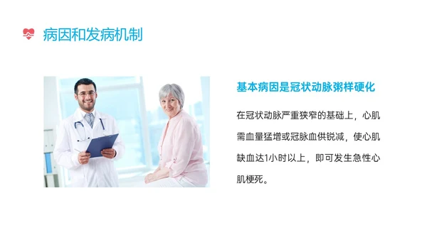 蓝色红色实拍心机梗死病人护理心肌