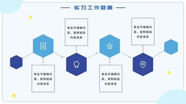 蓝色卡通实习期转正述职报告PPT模板