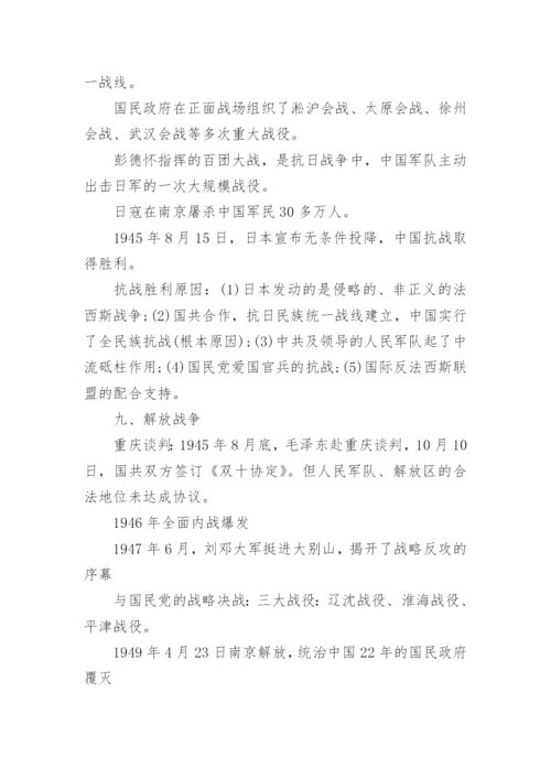 高一历史上学期重要知识点.docx