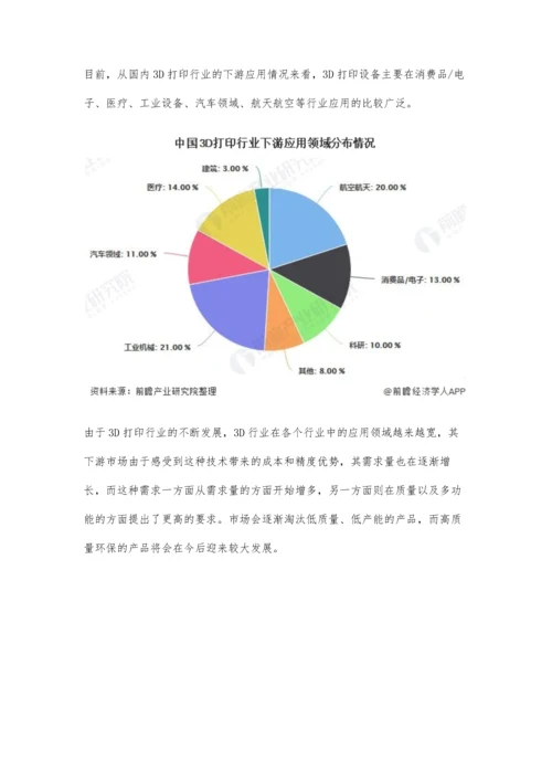 中国3D打印材料行业市场现状及发展前景分析-未来市场规模有望突破百亿元.docx