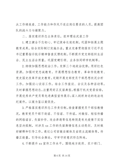 最新落实从严治党主体责任报告精选范文.docx
