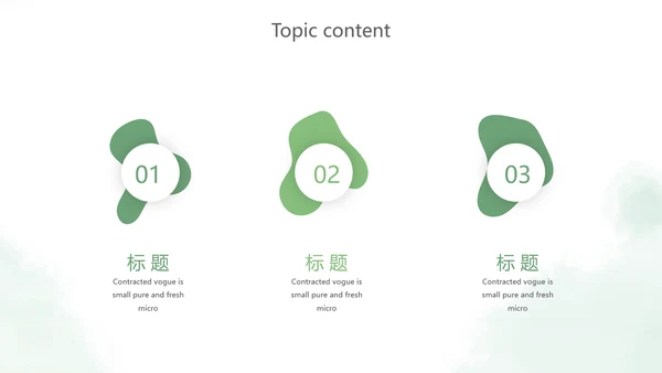 绿色小清新述职报告PPT动态模板