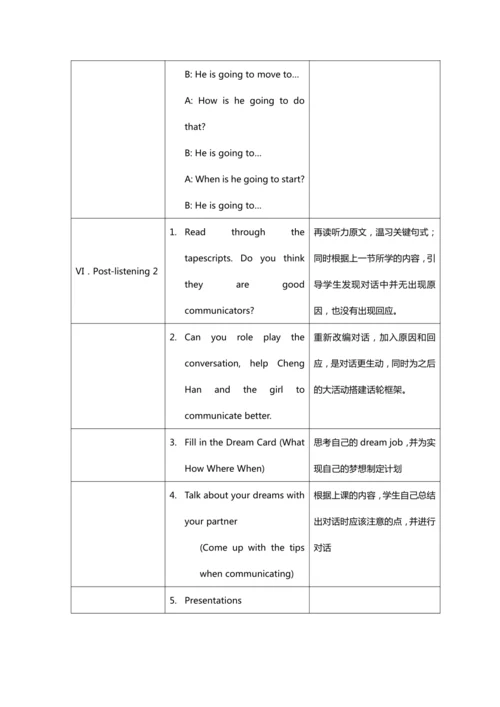 Unit 6  Section A 1a-2c 教学设计(人教英语八上 Unit 6 I'm goi