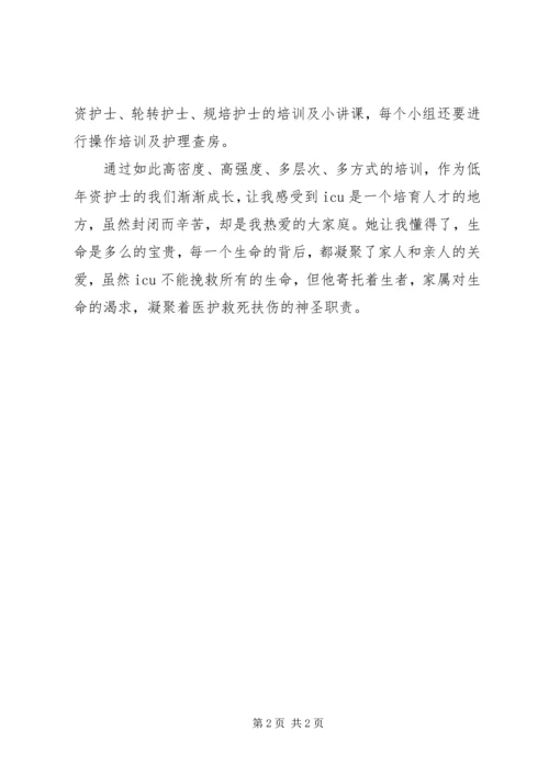 在重症医学科工作的感想 (2).docx