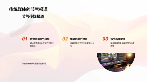 秋分节气与媒体PPT模板