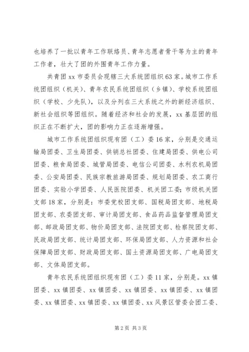 团市委关于基层团组织建设情况的工作报告 (3).docx