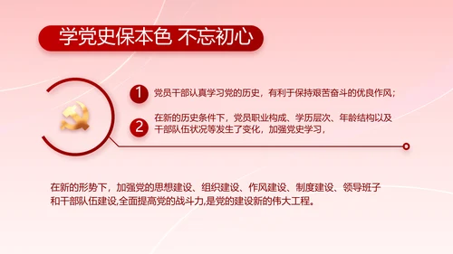 党支部党史学习教育工作总结动态PPT